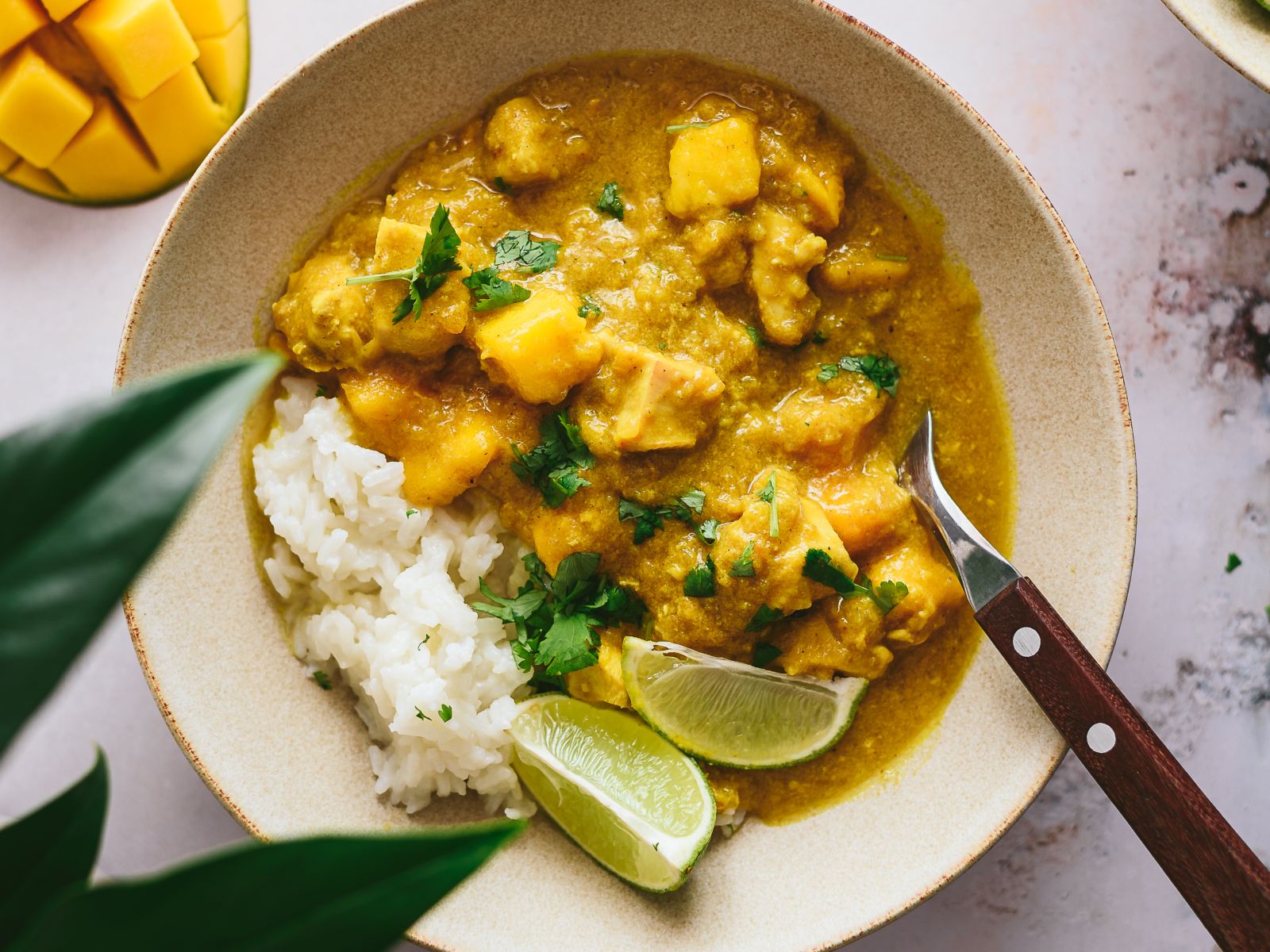 Caril de Frango e Manga