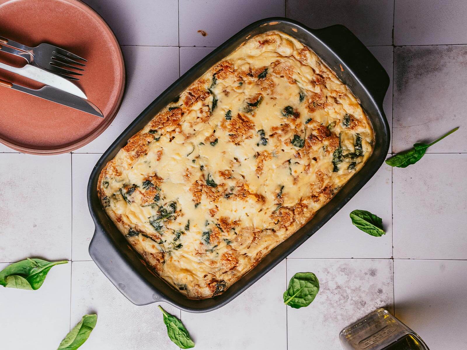 Empadão de Alheira com Espinafres