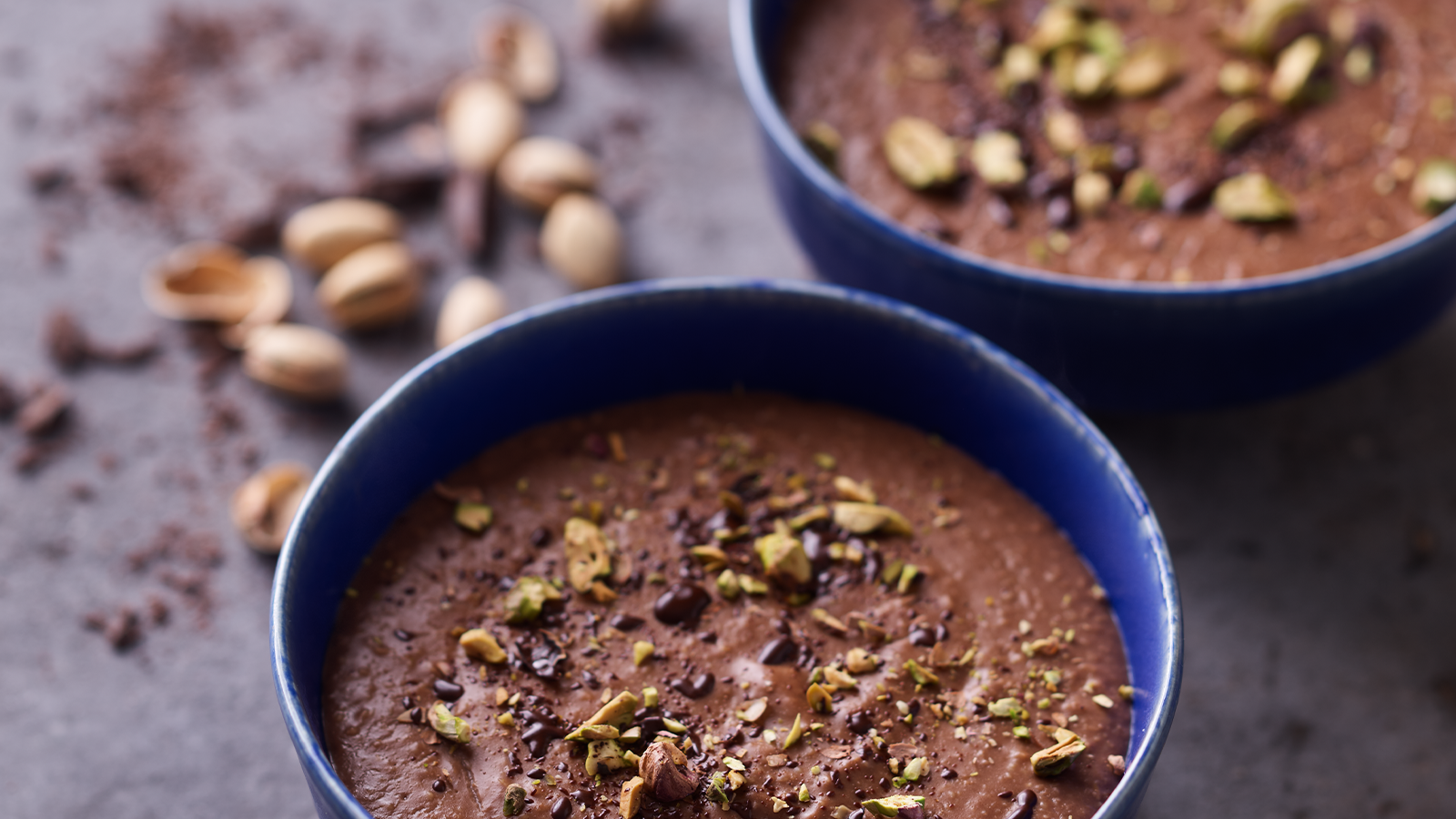 Papas de aveia com chocolate negro