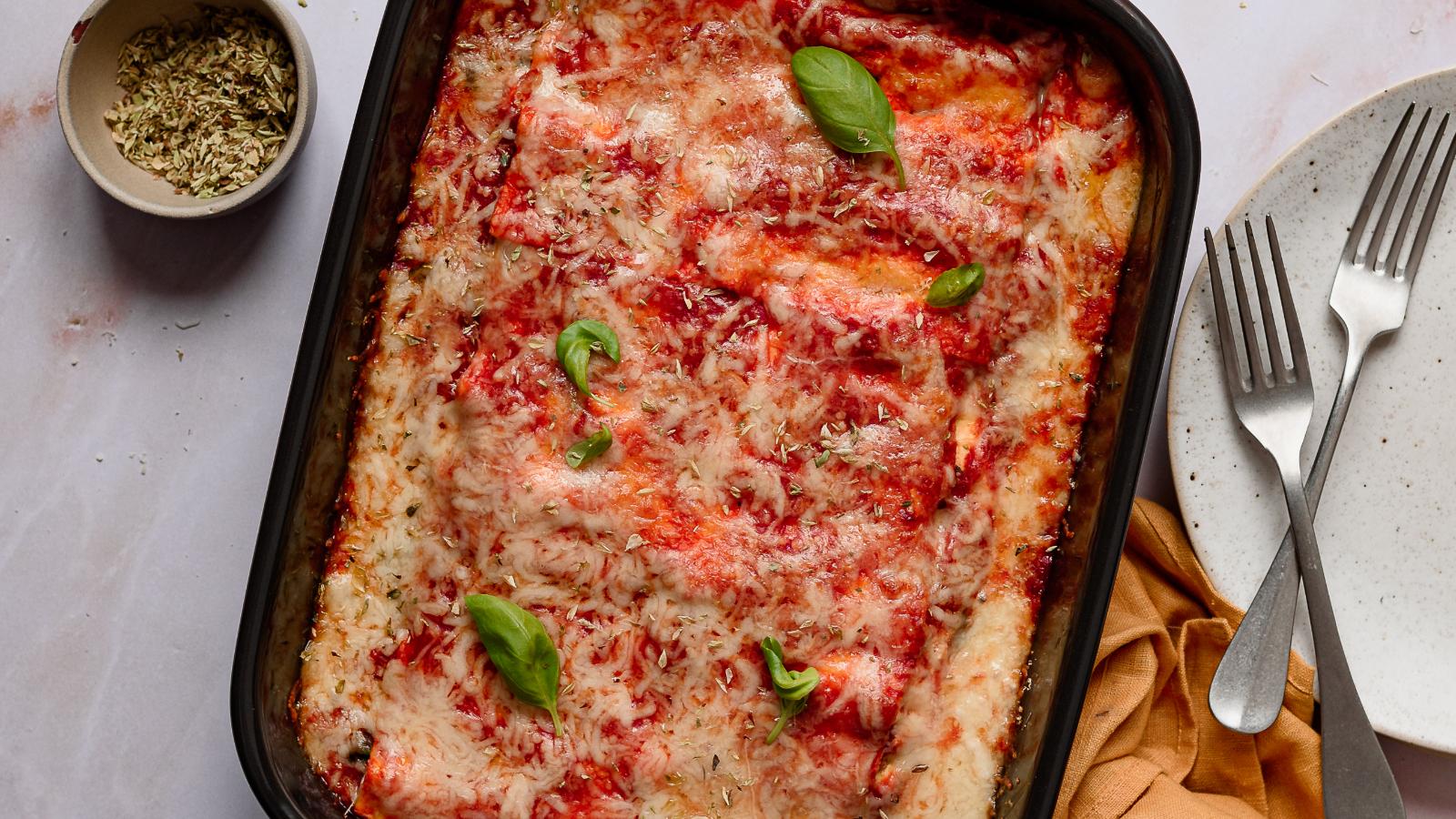 Lasanha de Atum e Espinafres