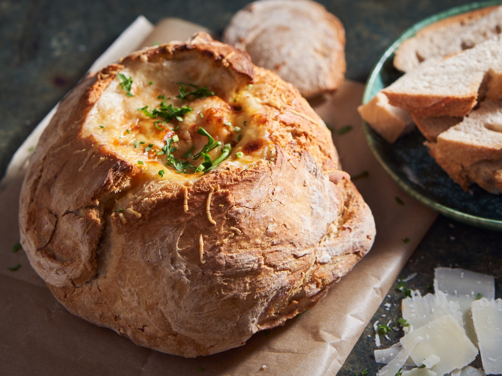 imagem de Pão Recheado com Cremoso de Paloco e Camarão