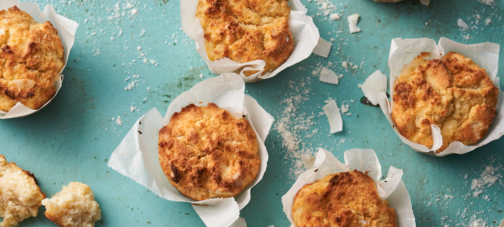 Scones de Coco Sem Glúten