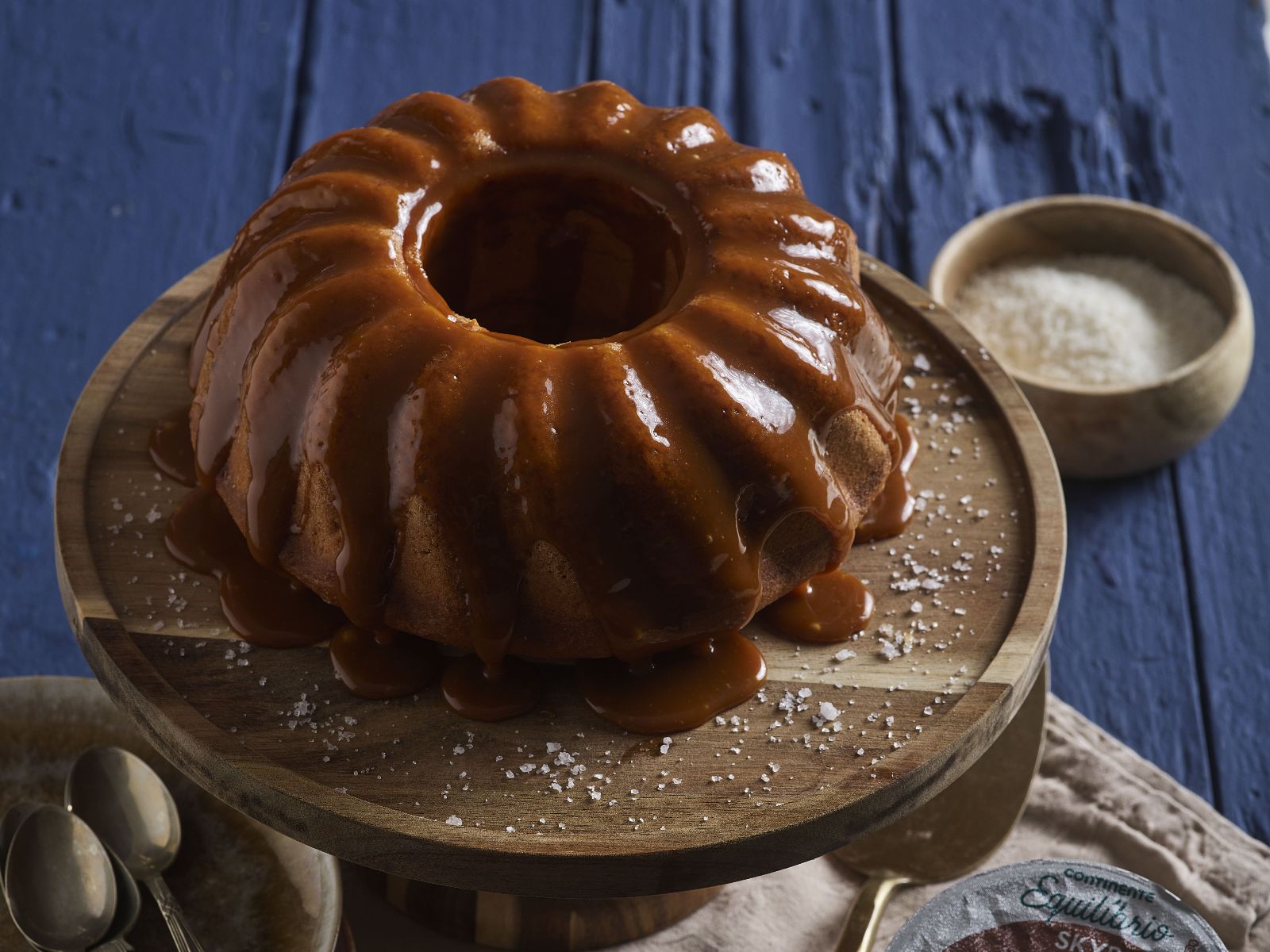Bolo de Iogurte com Caramelo Salgado