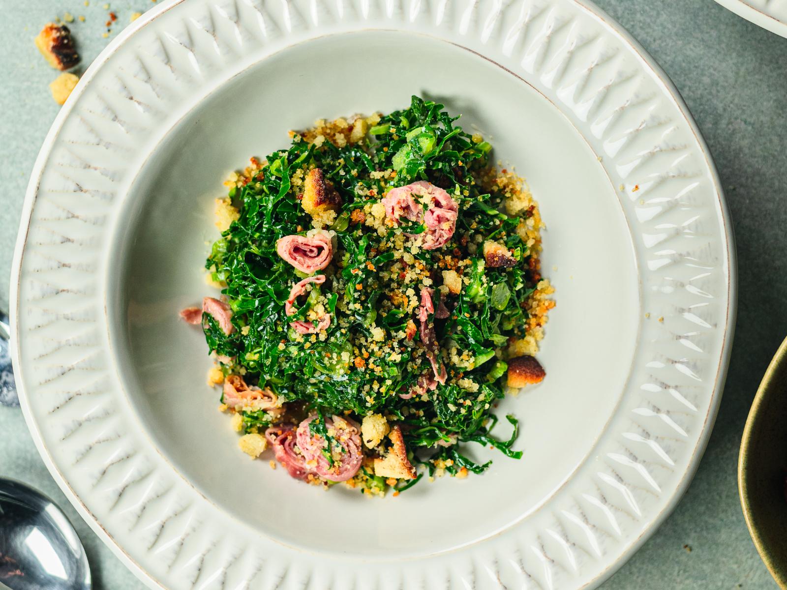 Couve com Presunto e Broa