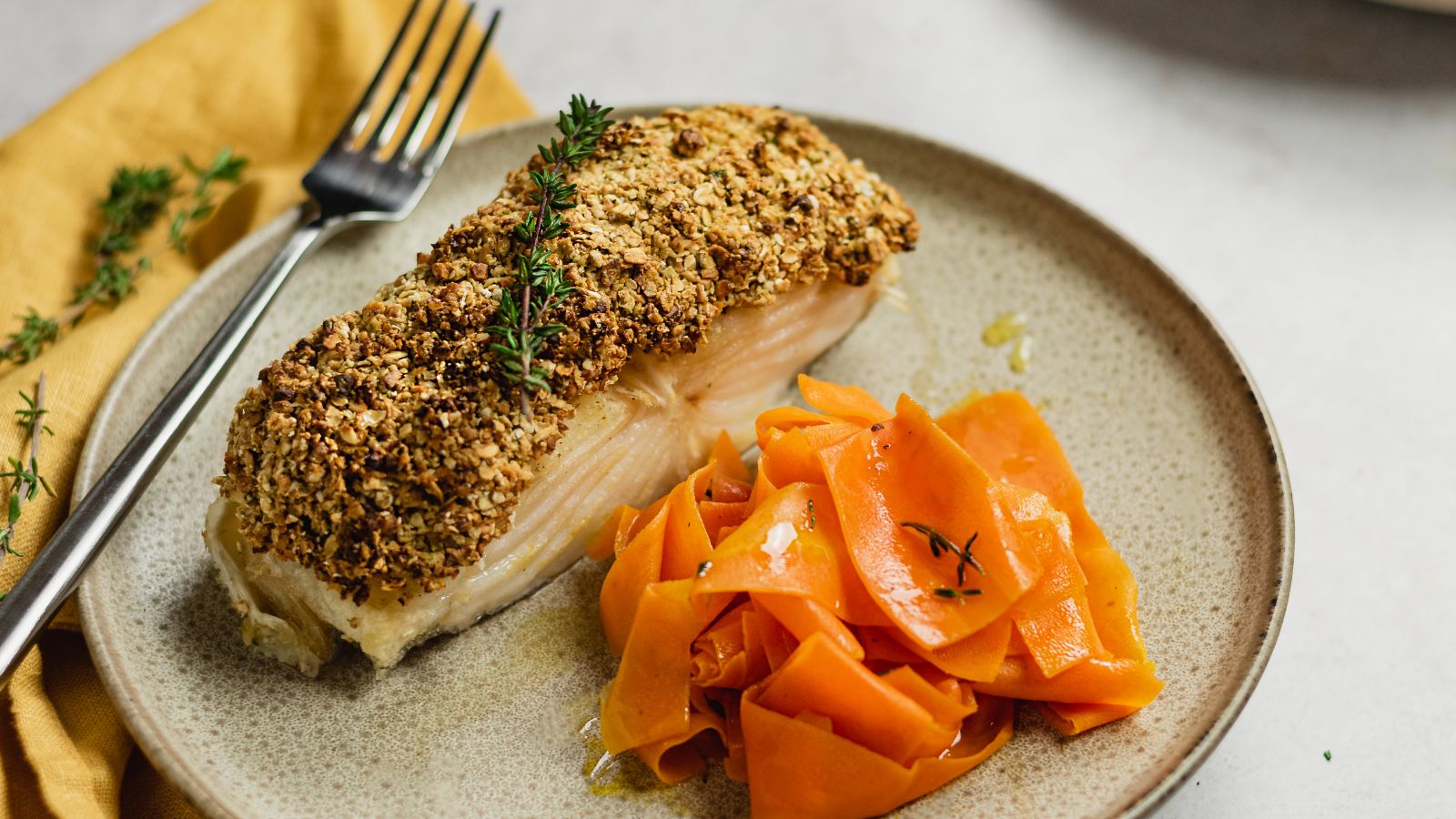 Bacalhau em Crosta de Aveia