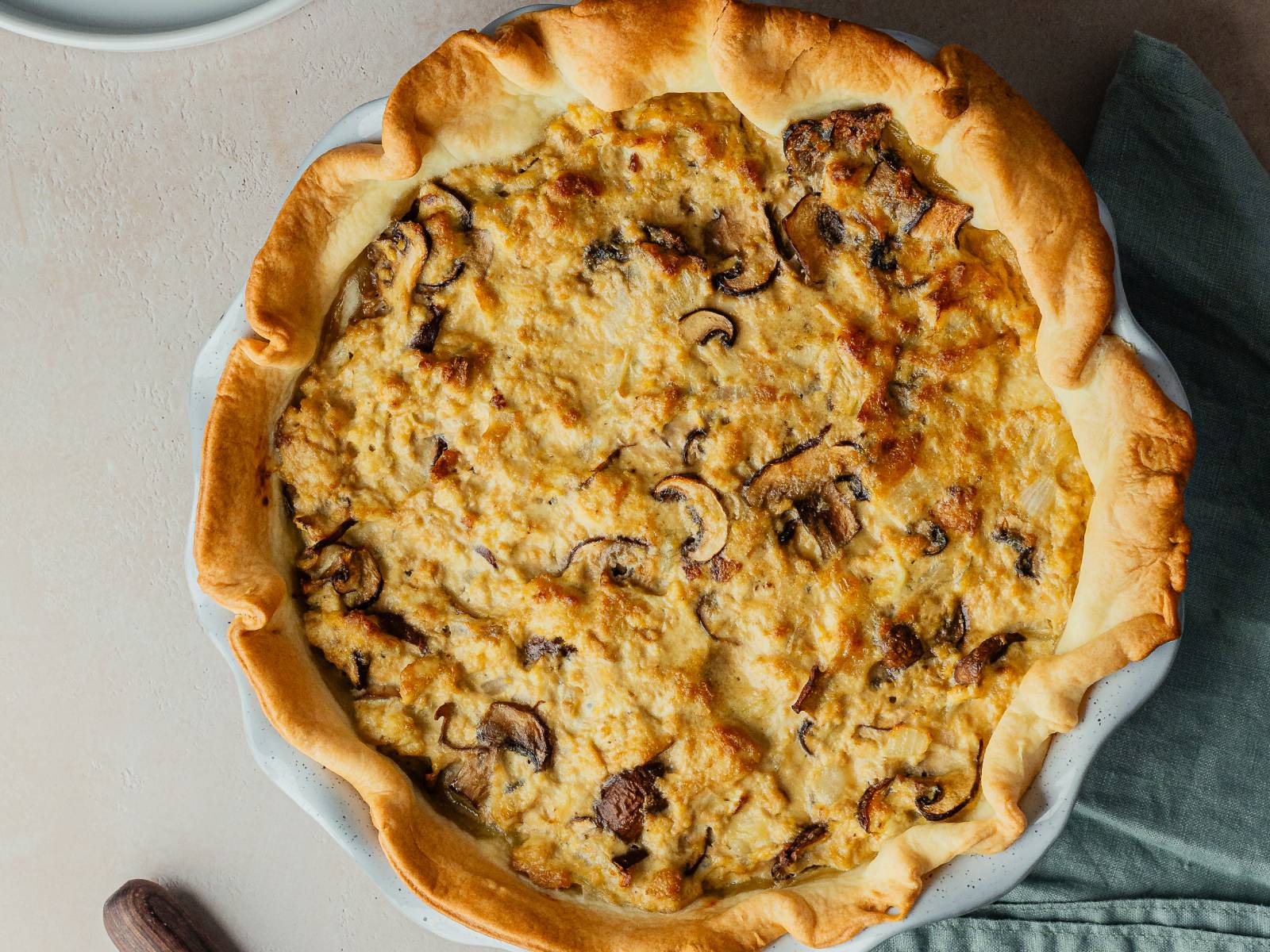 imagem de quiche de tofu