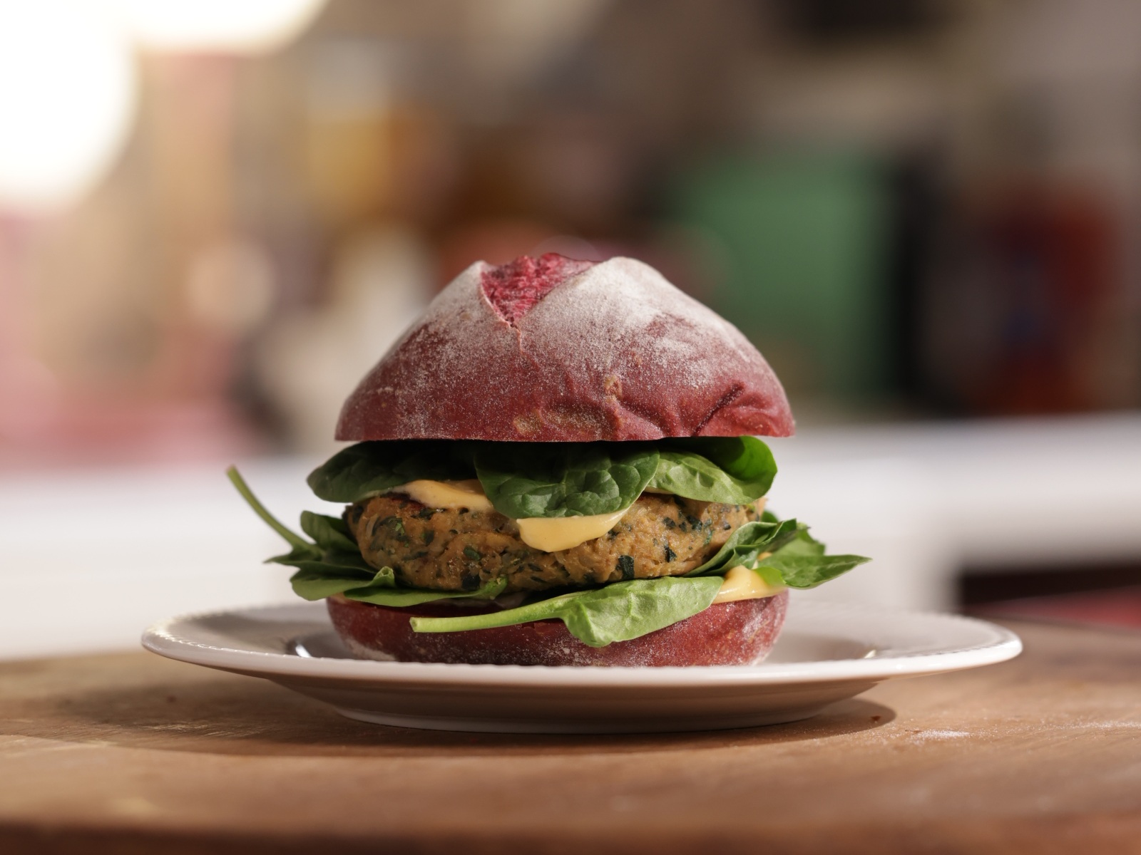 imagem de Hambúrguer de atum e espinafres