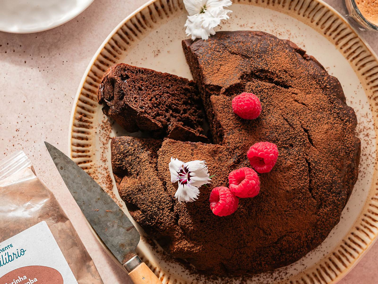  Bolo de Alfarroba e Banana