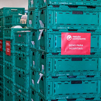 Caixas Com Bens Para Hospitais
