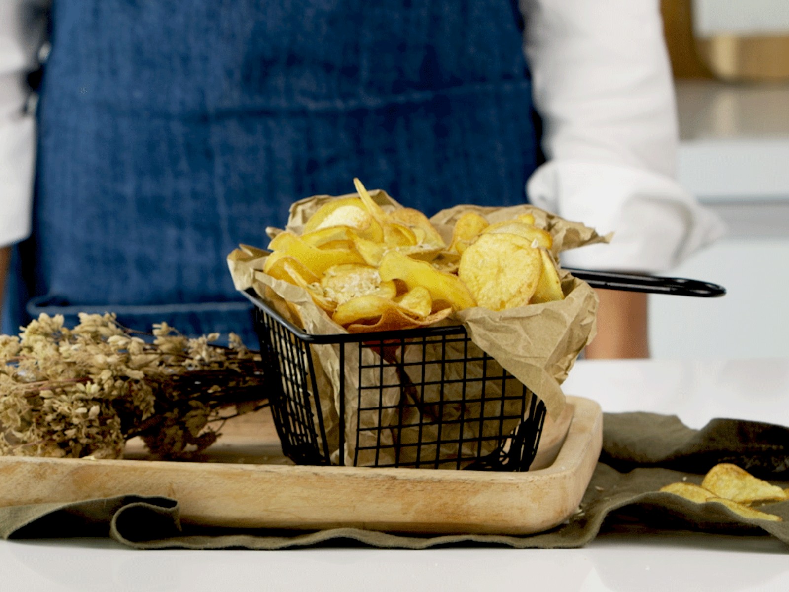 imagem de batatas fritas