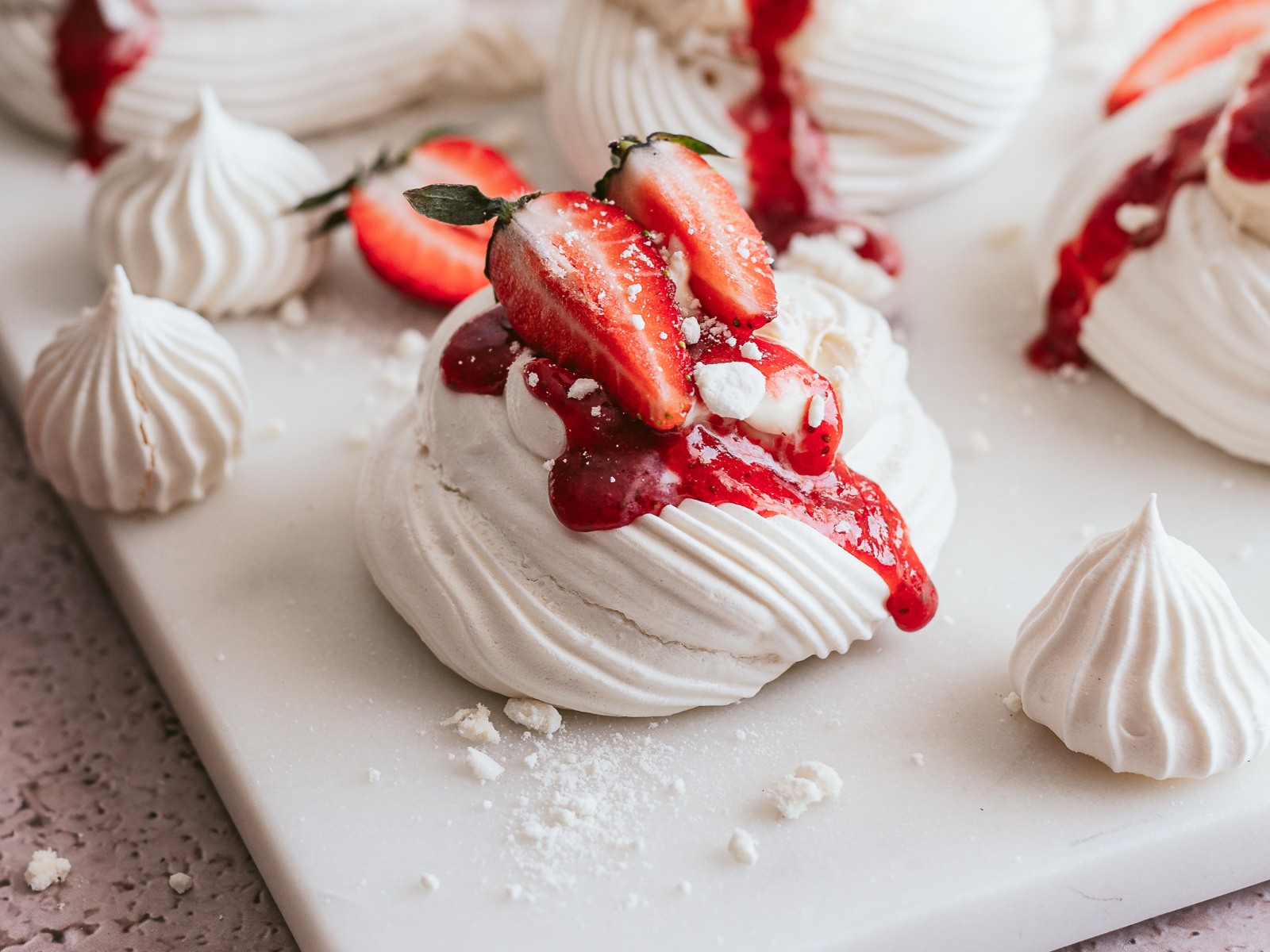 imagem de mini pavlovas