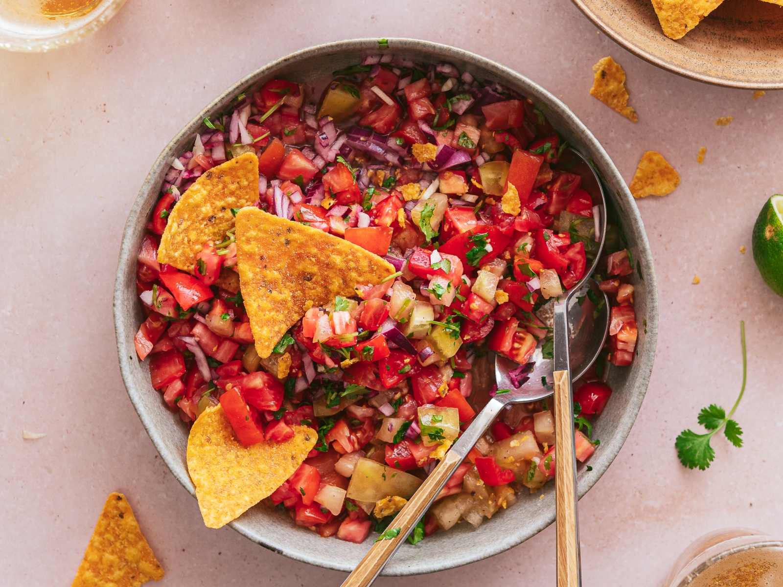 Receita nachos com pico de gallo